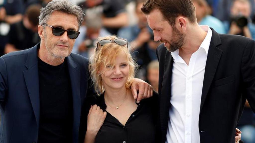 El equipo de la película posa en la Croisette.
