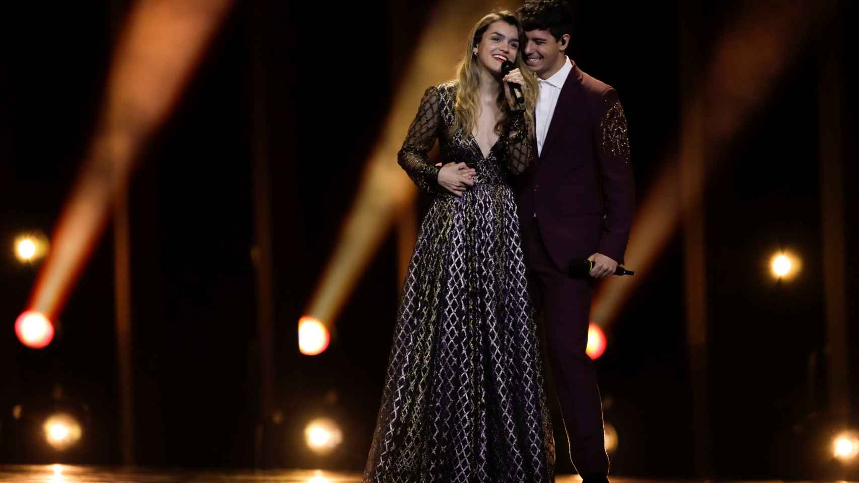 Amaia y Alfred durante su actuación en Eurovisión.