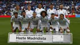 Once del Real Madrid contra el Celta. . Foto: Pedro Rodríguez/El Bernabéu