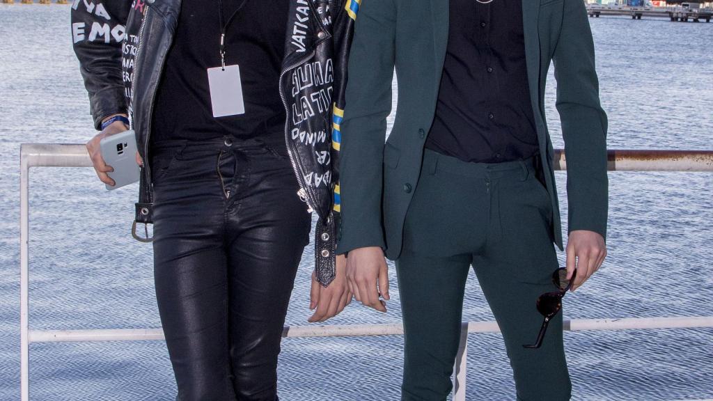Javi Calvo y Javier Ambrossi en Lisboa.