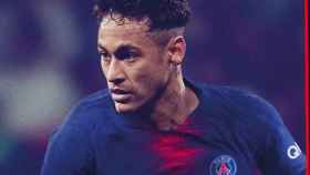 Neymar, con la nueva camiseta del PSG