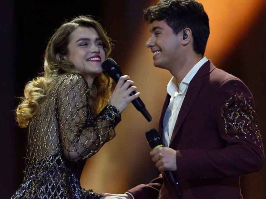 Amaia y Alfred durante la actuación de 'Eurovisión'. Gtres.