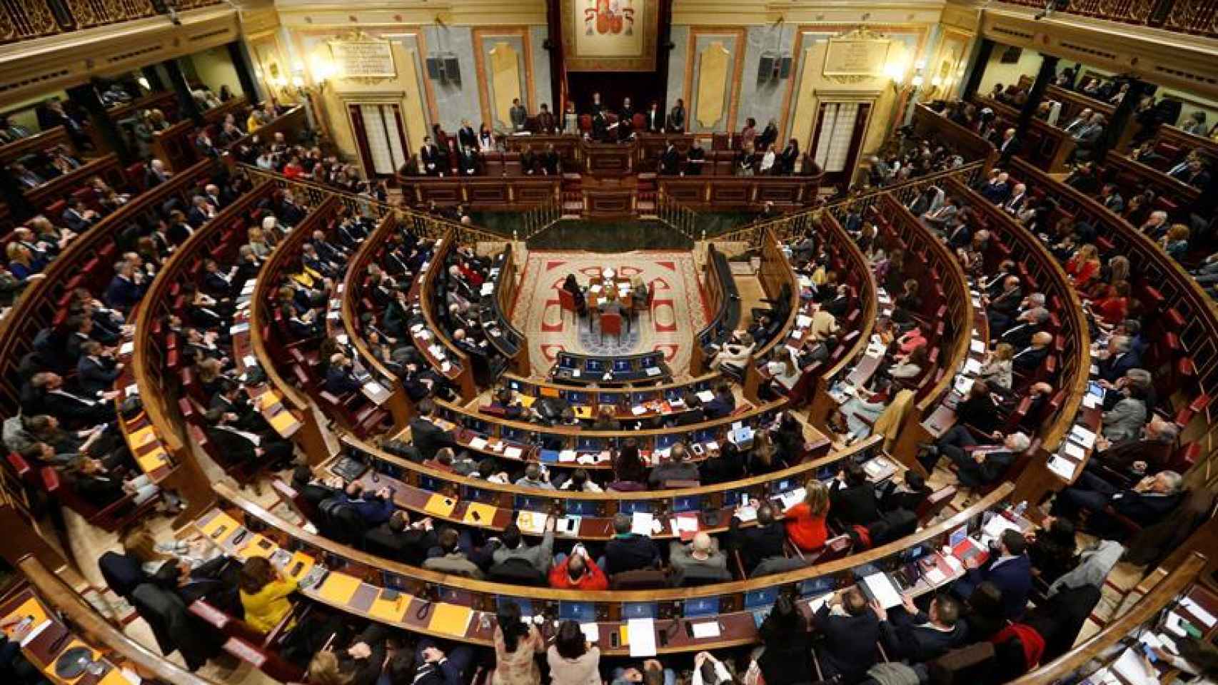 Fotografía del interior del Congreso de los Diputados.