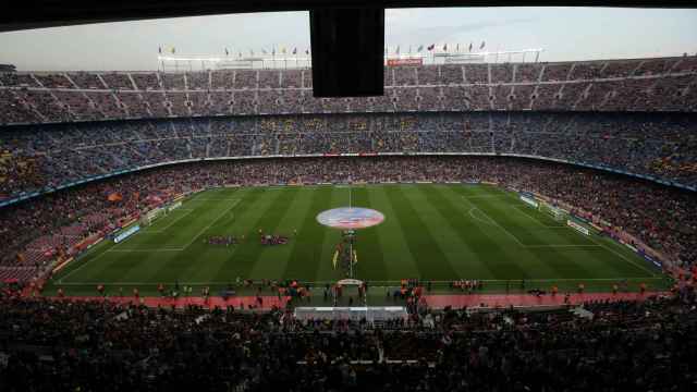 El Camp Nou en un partido del Barça.