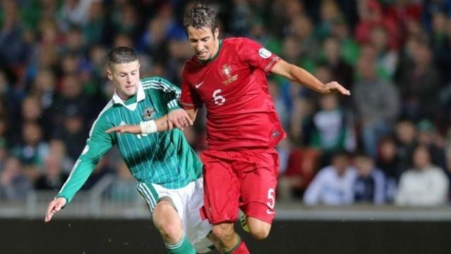 Fabio Coentrao con Portugal. Foto: fpf.pt