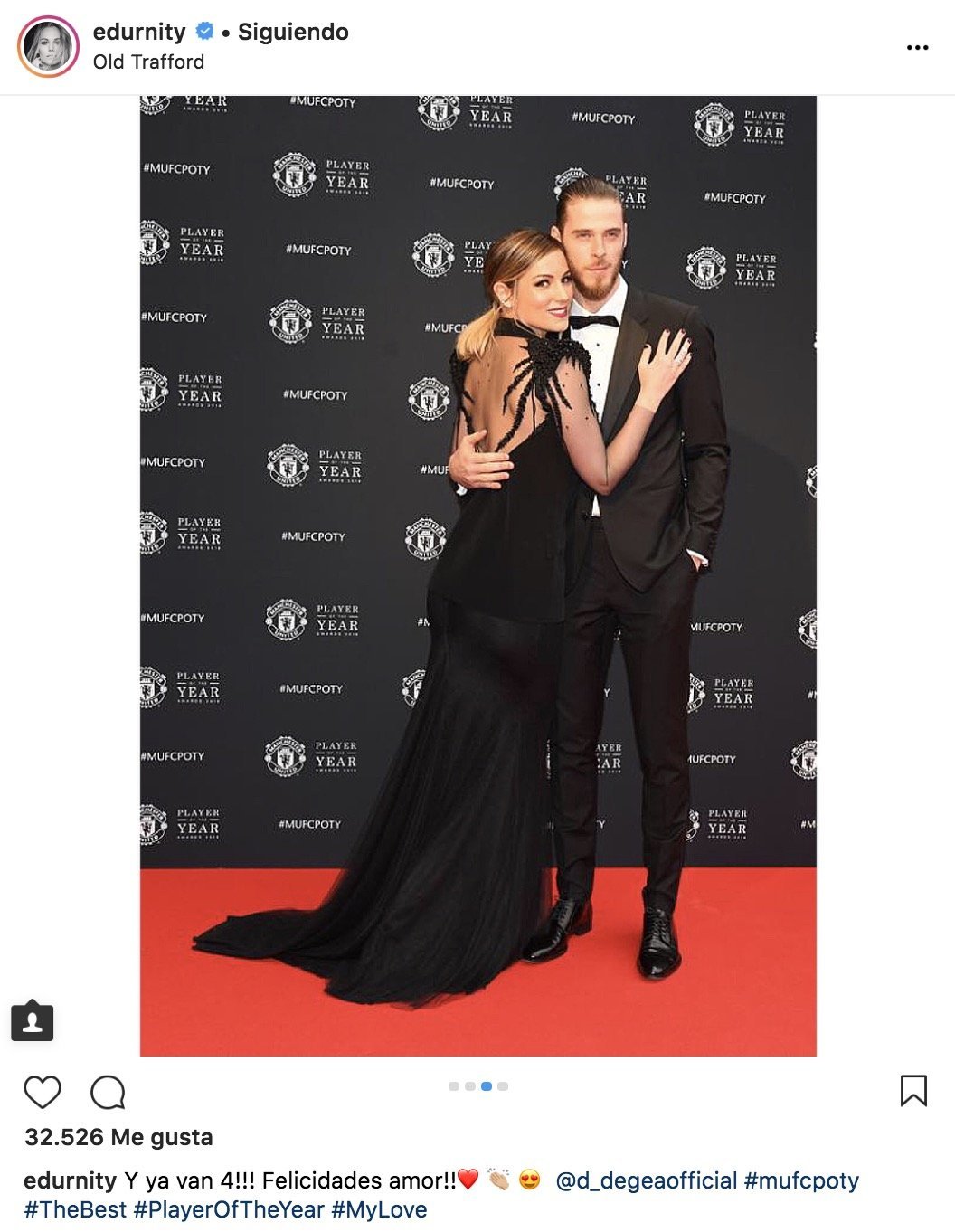 Edurne y David de Gea