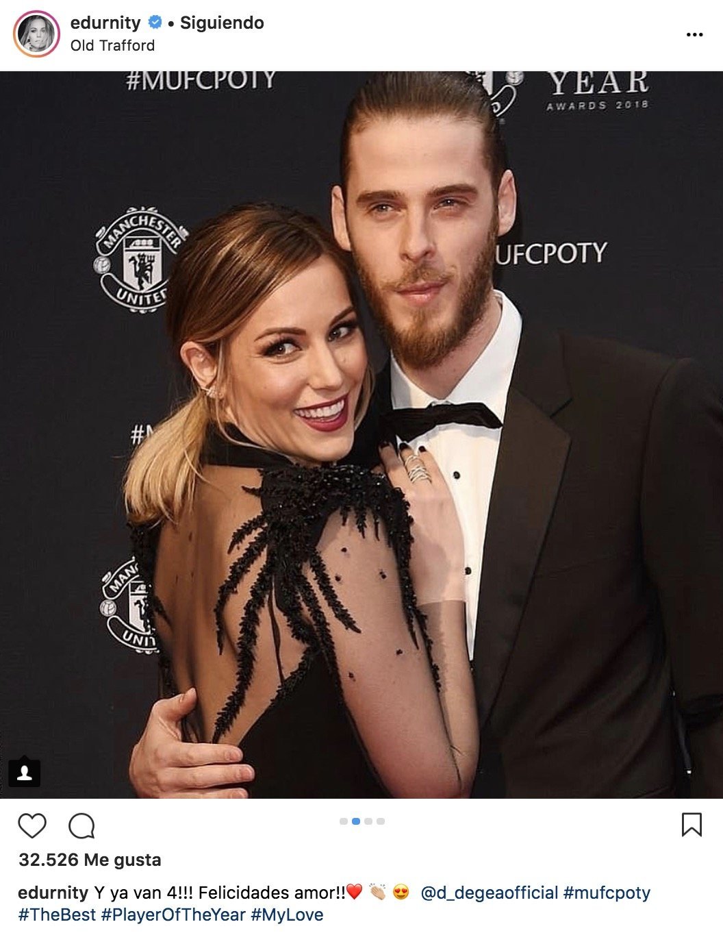 Edurne y David de Gea