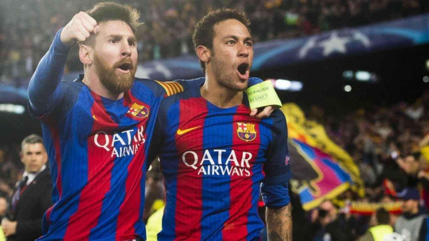 Messi y Neymar, en un partido del Barcelona. Foto. fcbarcelona.es
