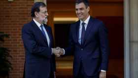 Rajoy y Sánchez, hace tan solo quince días en el Palacio de la Moncloa.