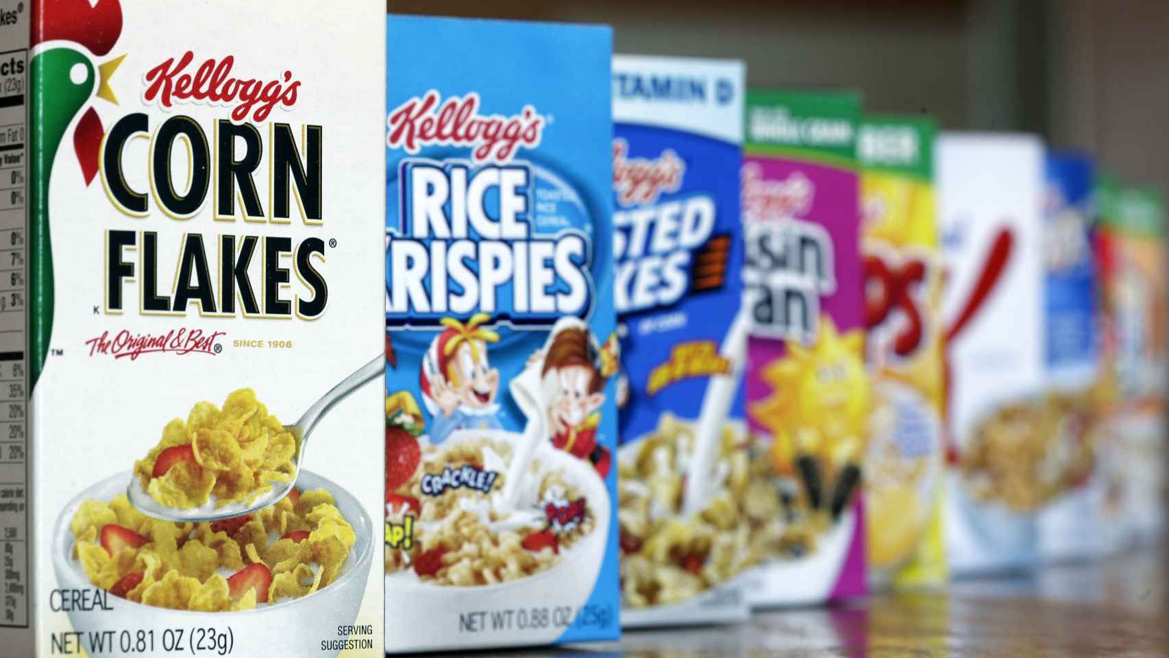 Cereales de la marca estadounidense Kellogg.