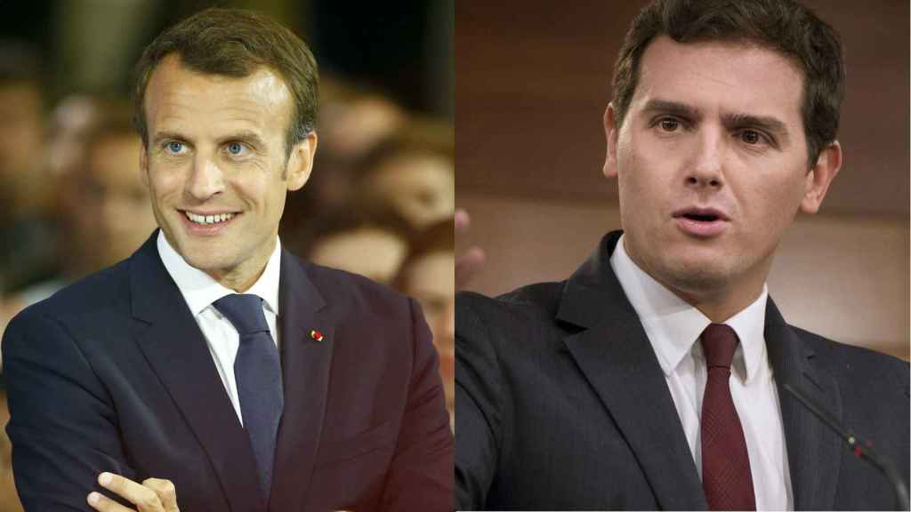 Emmanuel Macron y Albert Rivera.