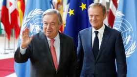 Tusk se ha reunido en Sofía con el secretario general de la ONU, Antonio Guterres.