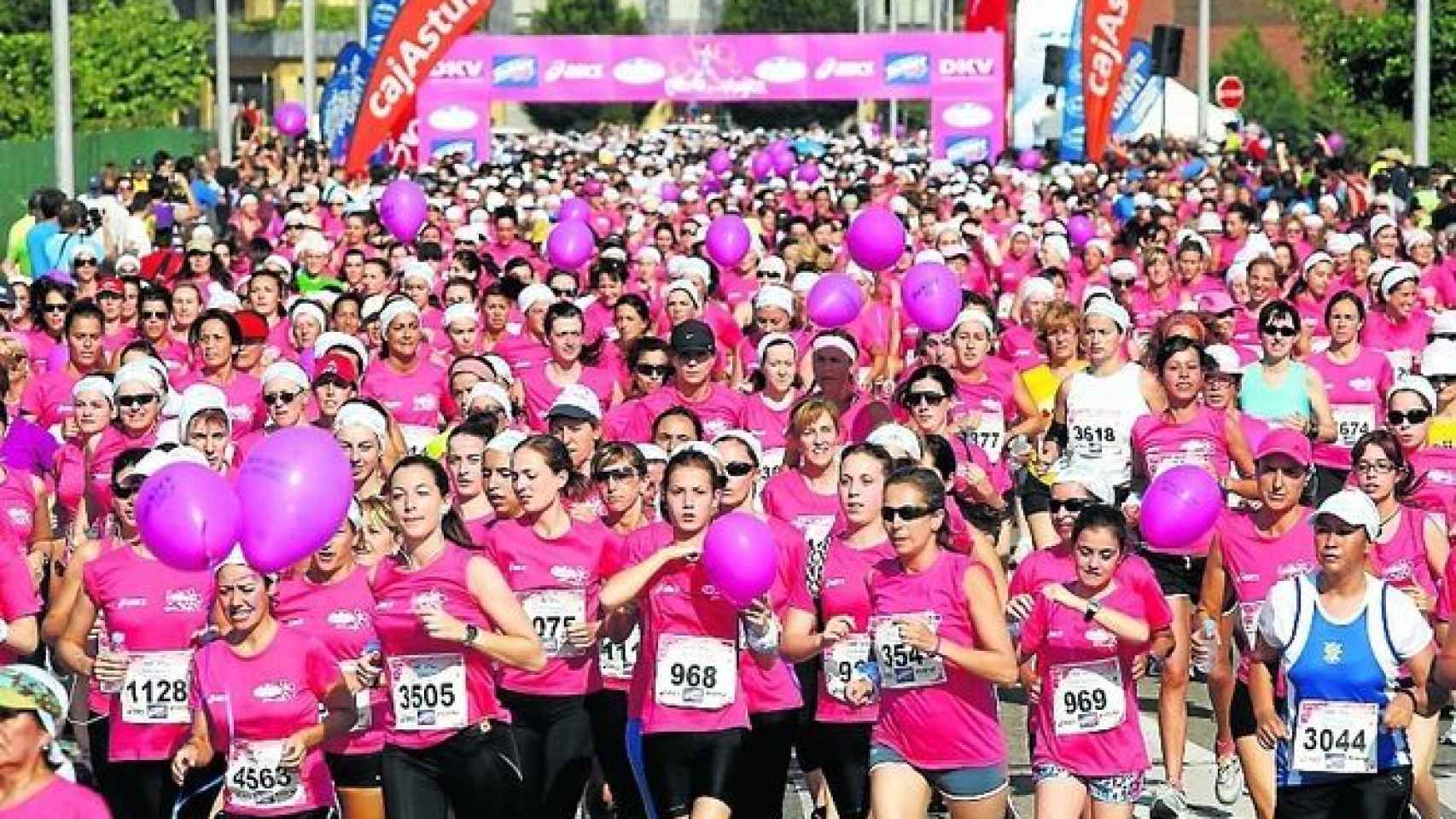Una carrera contra el cáncer de mama.