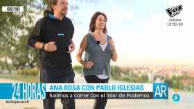 Pablo Iglesias y Ana Rosa en el programa.