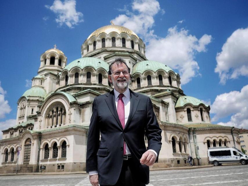 Mariano Rajoy en Bulgaria, en la Catedral de Alexander Nevski en Sofía.