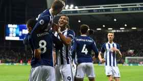 Los jugadores del West Bromwich celebran un gol. Foto: wba.co.uk