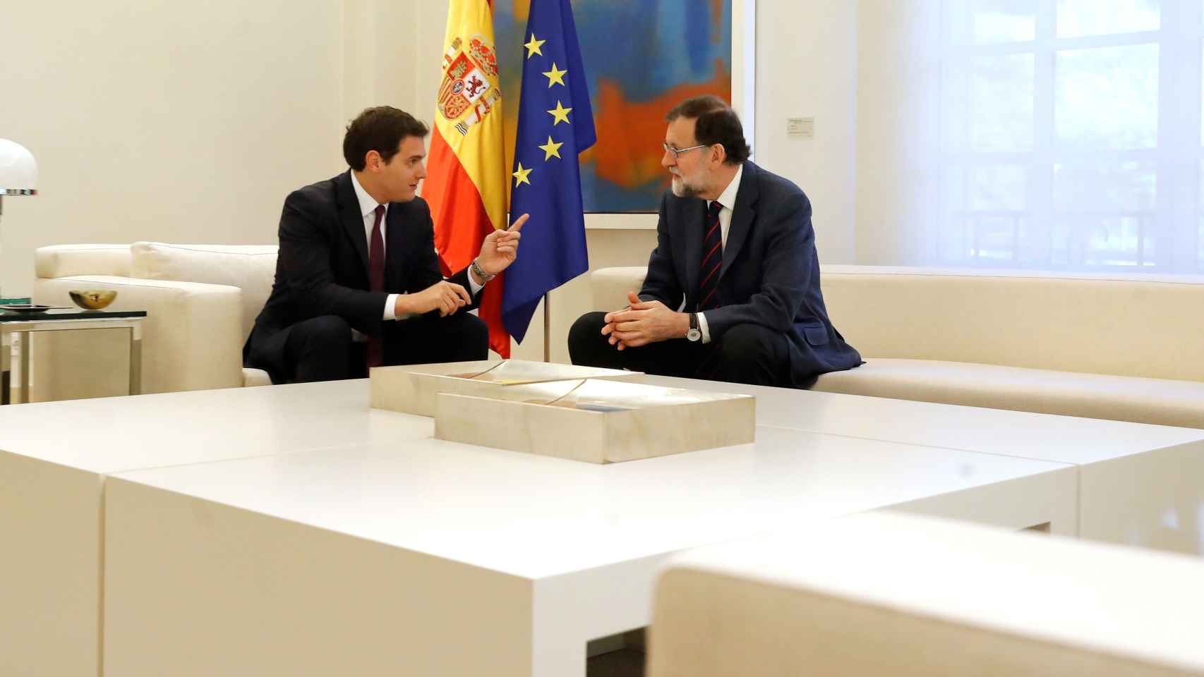 Albert Rivera y Mariano Rajoy en Moncloa