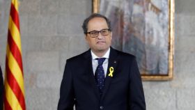 Quim Torra tomando posesión de su cargo como presidente de la Generalitat