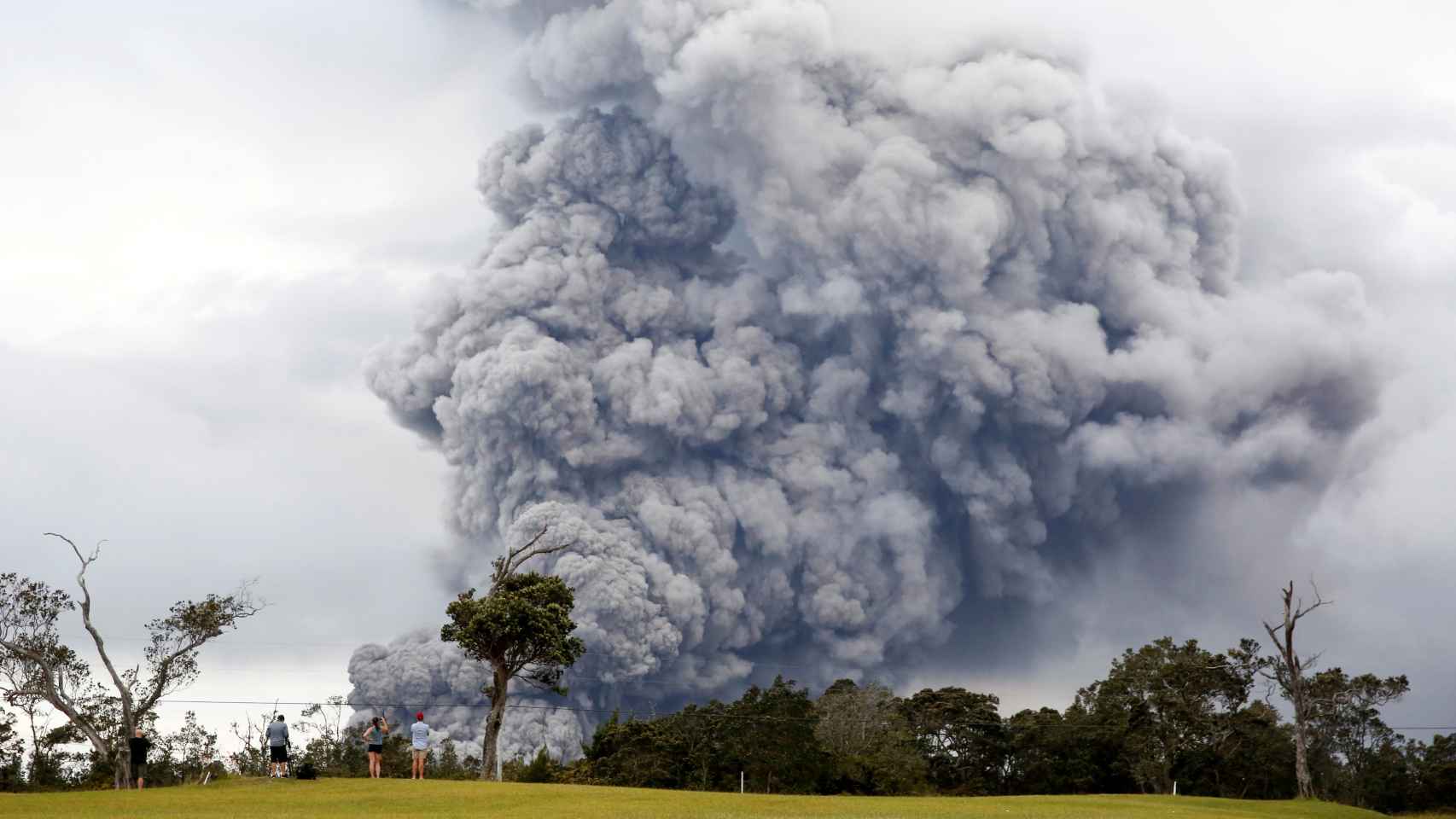 El volcán Kilauea de Hawái, durante la erupción.