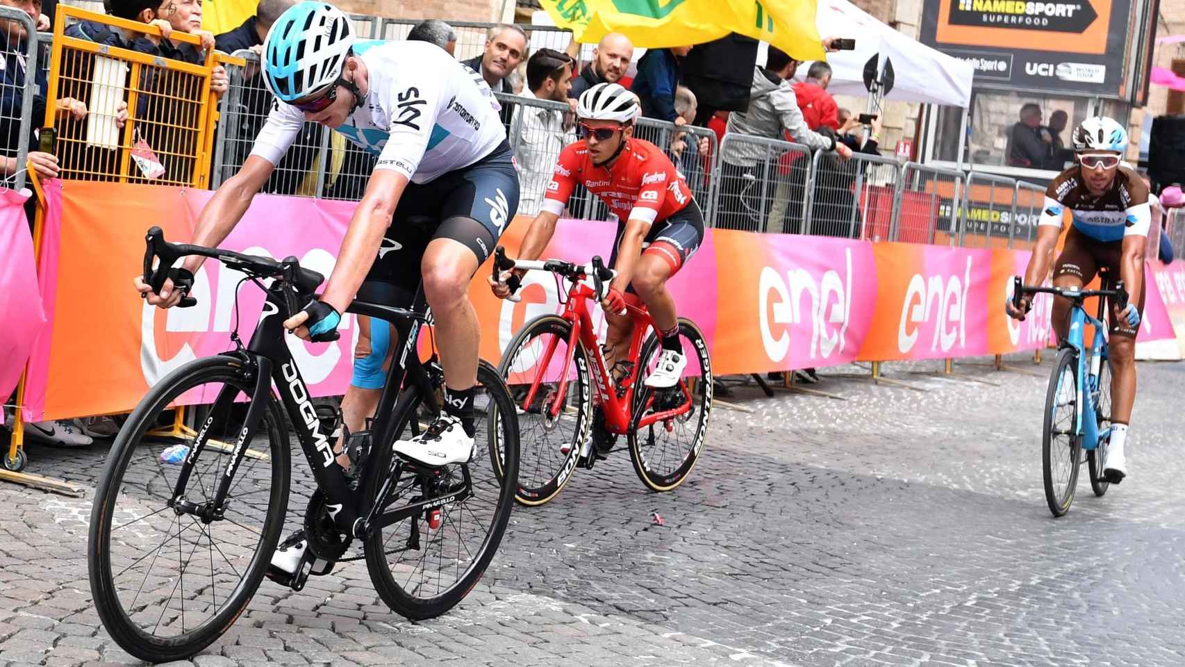 Froome, en una de las últimas etapas del Giro de Italia.