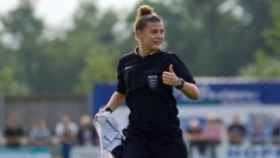 Lucy Oliver, mujer de Michael Oliver. Foto: Twitter (@LucyOliver_7).