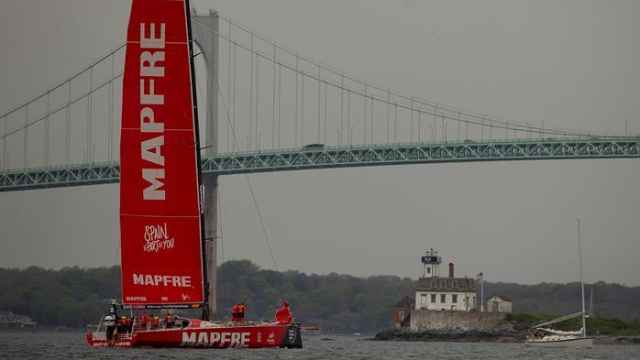 El Mapfre, durante la Volvo Ocean Race.