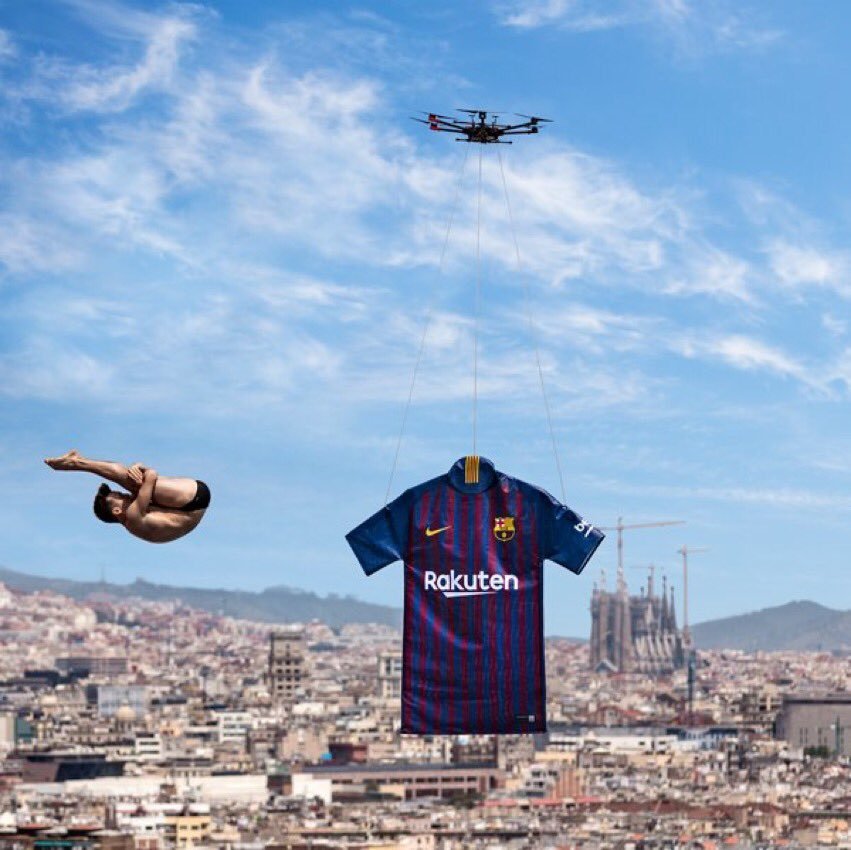 La nueva camiseta del Barcelona. Foto: Twitter (@elchiringuitotv).