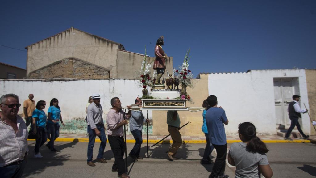 Estampa de la procesión de San Isidro.