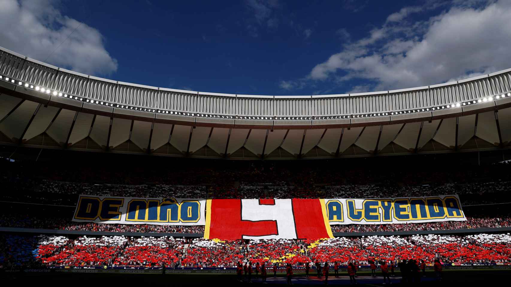 Tifo dedicado a Fernando Torres.