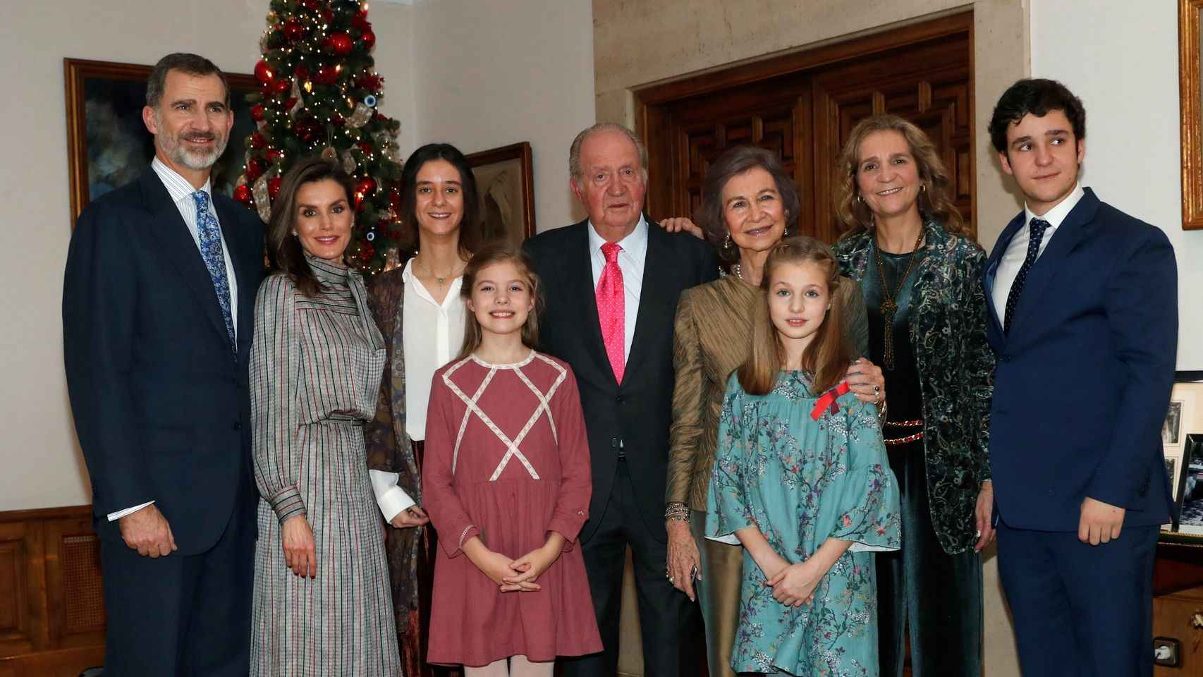 La Familia Real en el cumpleaños del rey Juan Carlos.