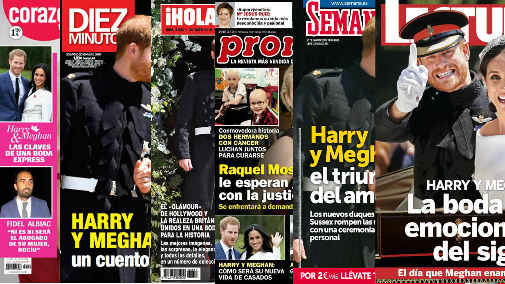 Kiosco rosa: las revistas adelantan sus portadas por la boda de Meghan y Harry