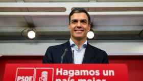 Pedro Sánchez tras la Ejecutiva Federal del PSOE, este lunes en Ferraz.