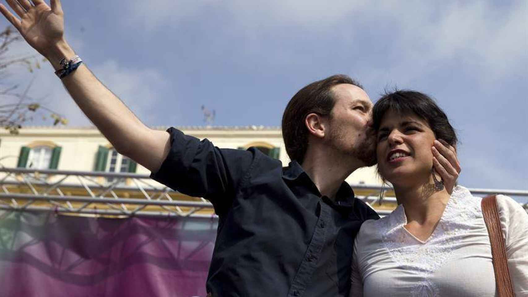 Pablo Iglesias y Teresa Rodríguez.