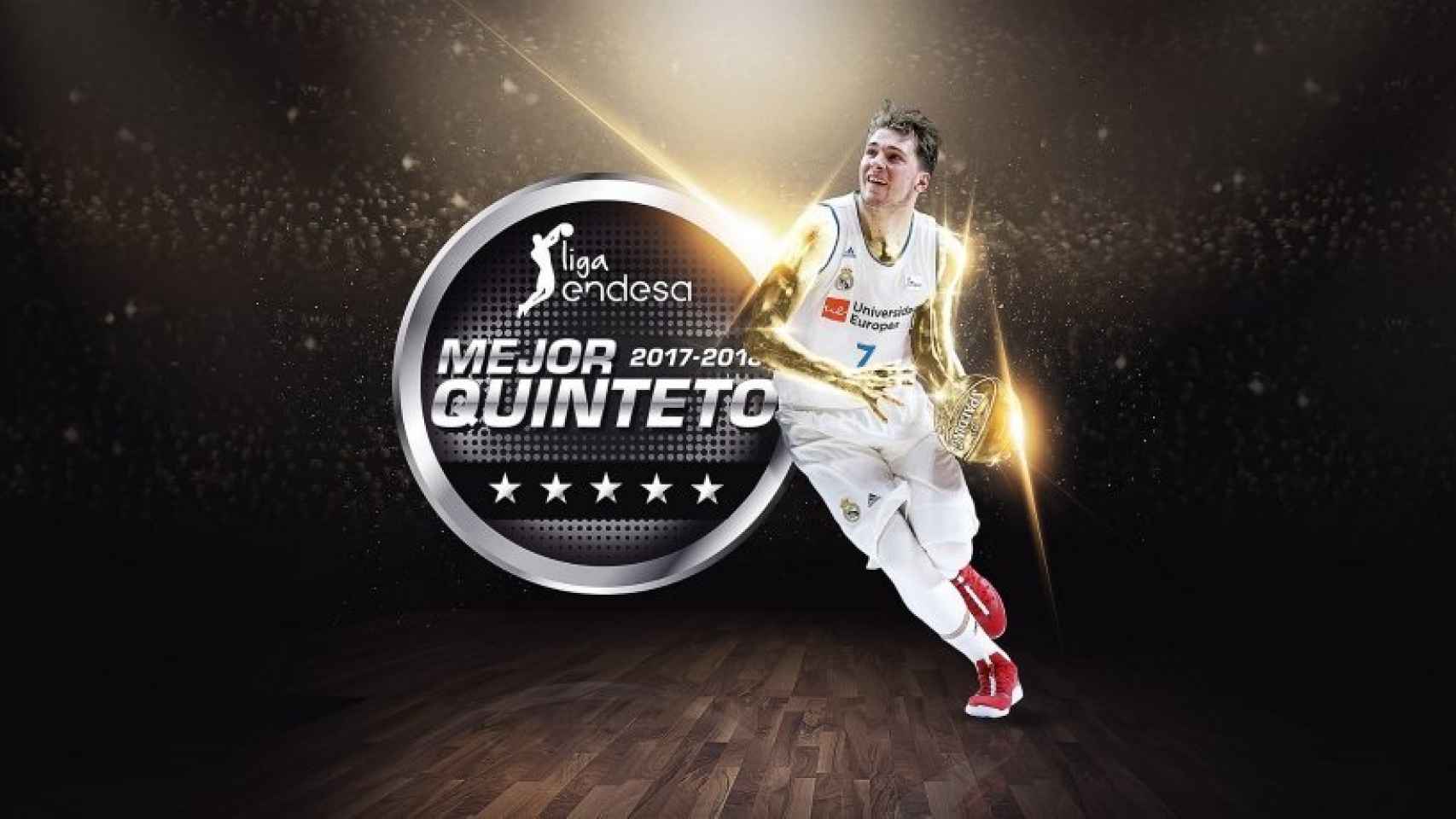 Luka Doncic, en el quinteto ideal de ACB. Foto: Twitter (@ACBcom).