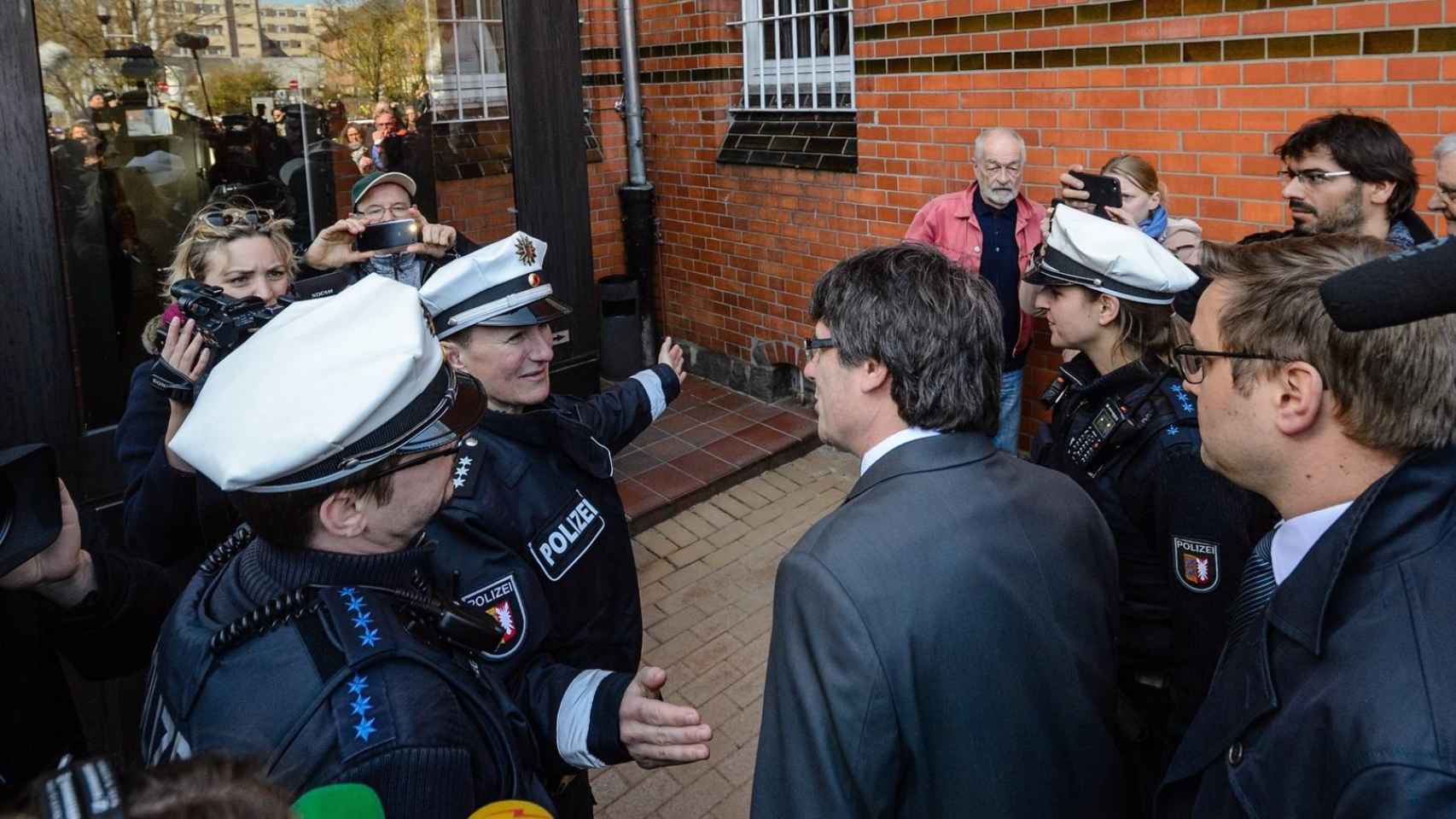 Puigdemont, a su salida de la cárcel alemana el pasado 5 de abril./