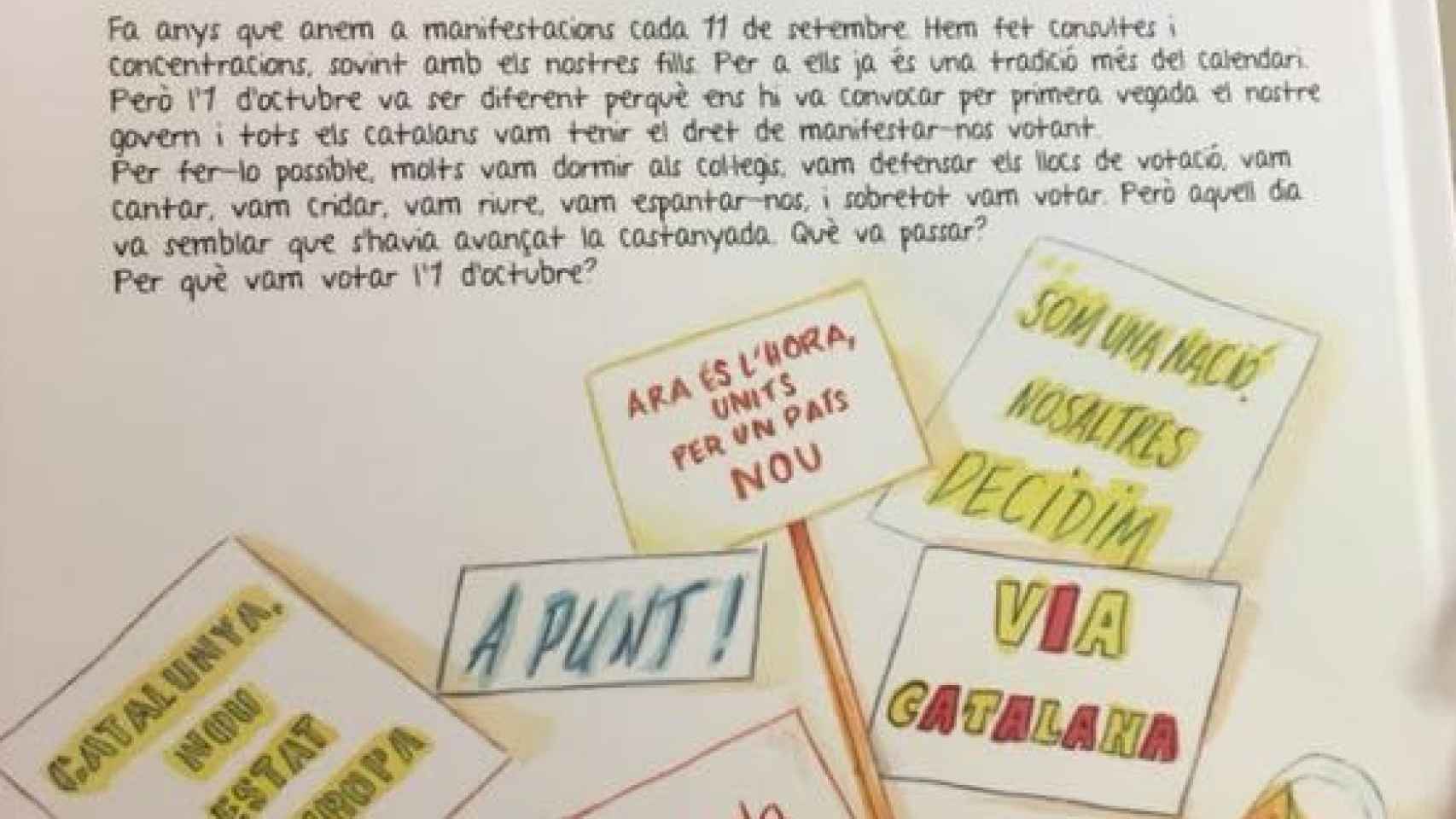 Páginas del libro infantil catalán