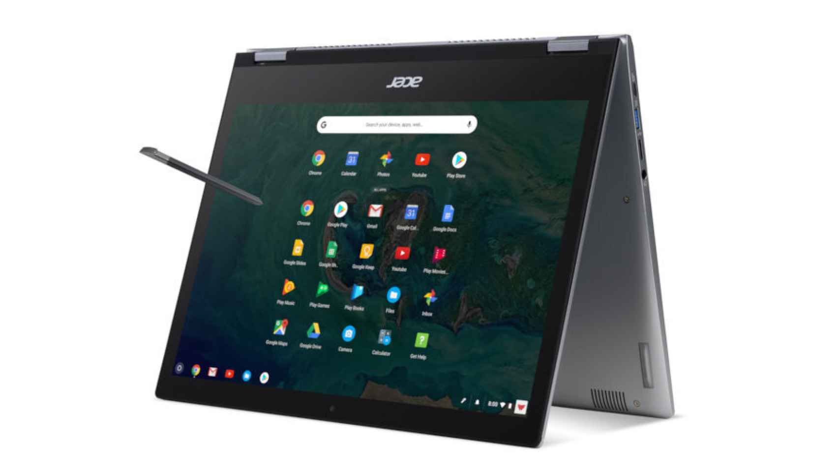 Los nuevos Chromebook como este de Acer pueden ser usados como tablets