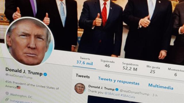 La cuenta de Twitter de Donald Trump