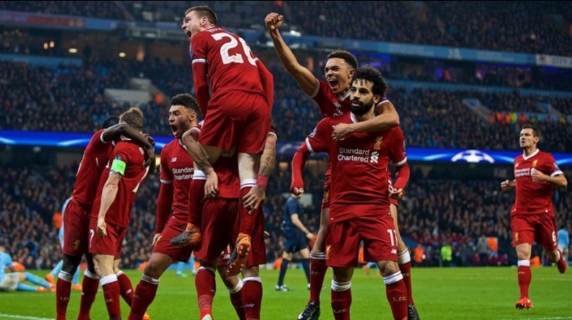 Celebración del Liverpool en el partido contra el City. Foto: liverpoolfc.com
