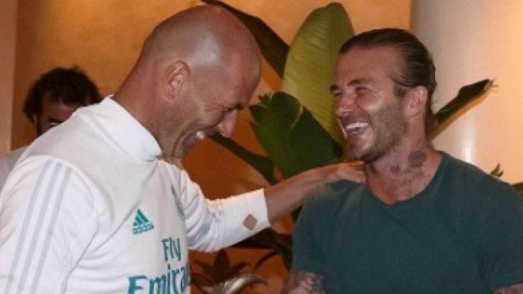 Zidane y David Beckham Foto: Instagram (@davidbeckham)
