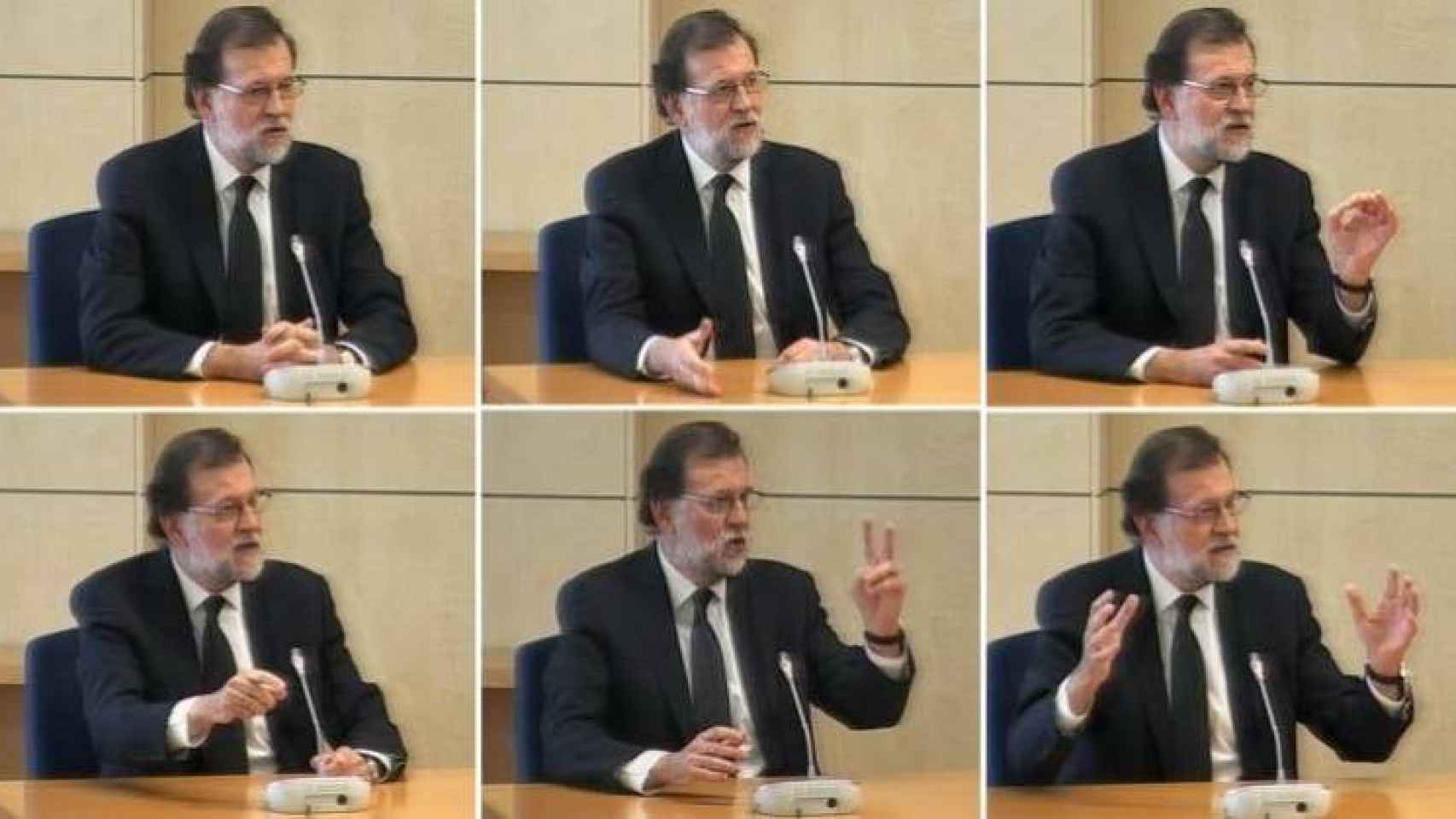 Mariano Rajoy, durante su declaración como testigo en el juicio del caso Gürtel./