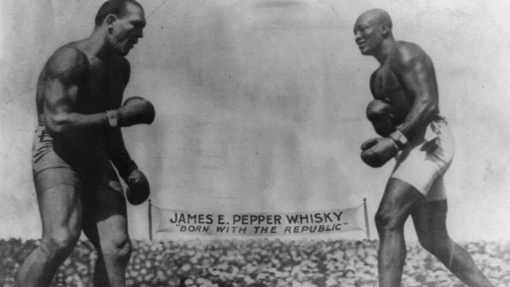 La pelea del siglo entre Johnson y Jeffries.