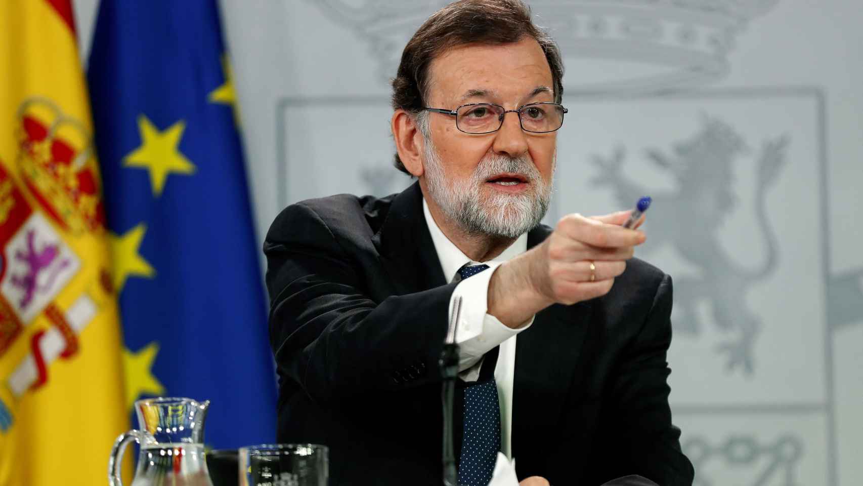 Rajoy, este viernes durante la rueda de prensa.