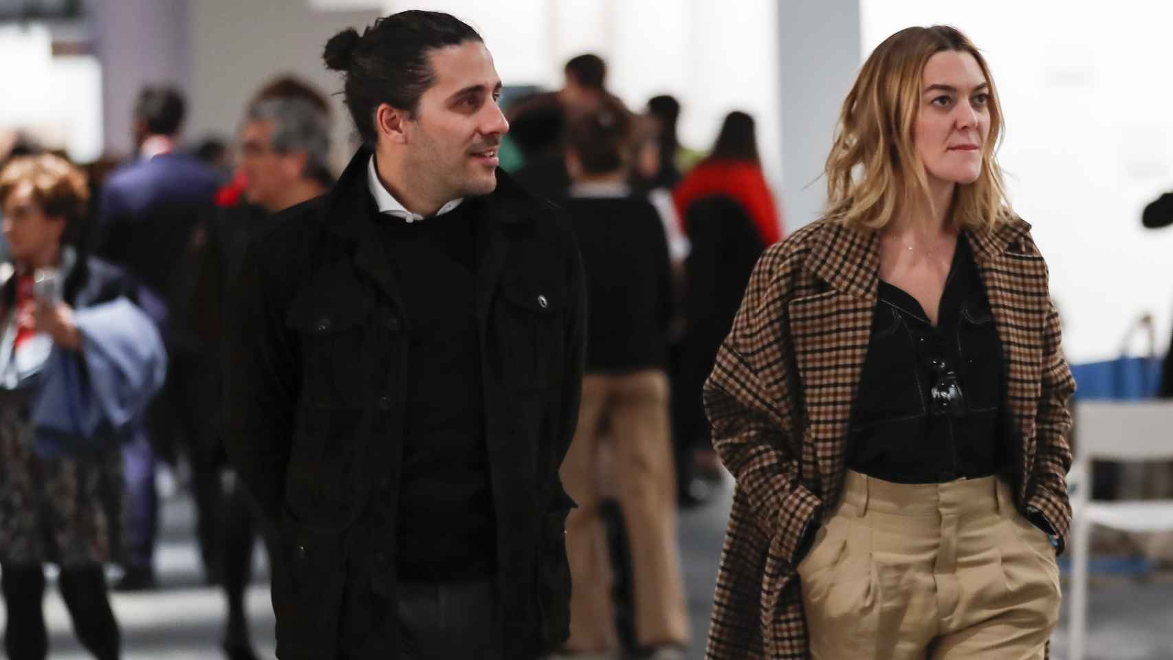 Carlos Torretta y Marta Ortega visitando ARCOMadrid.