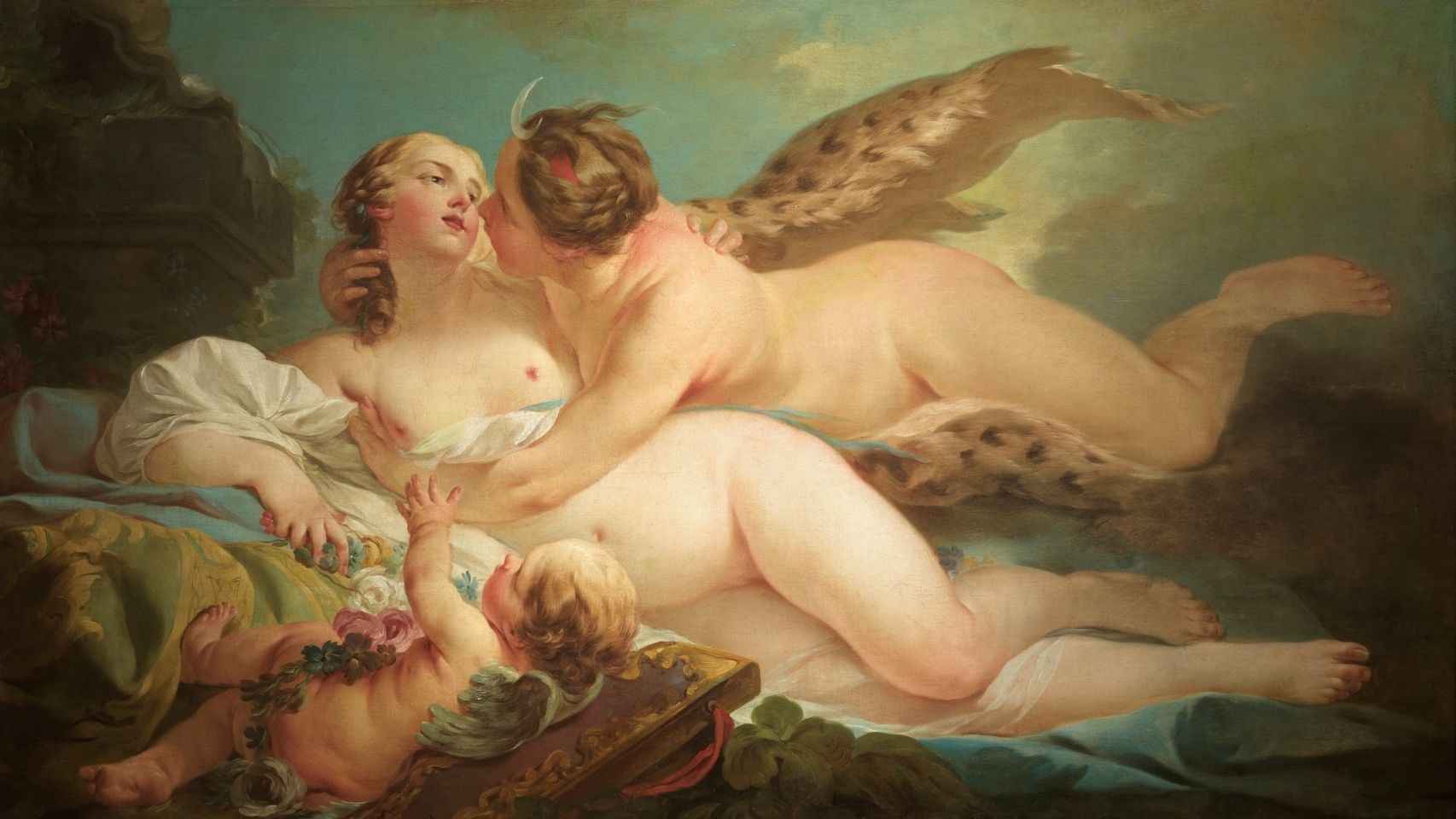 Jean-Baptiste Marie Pierre pintó esta escena transexual en 1745.