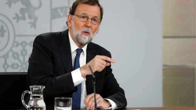 El presidente del Gobierno, Mariano Rajoy, este viernes en Moncloa.