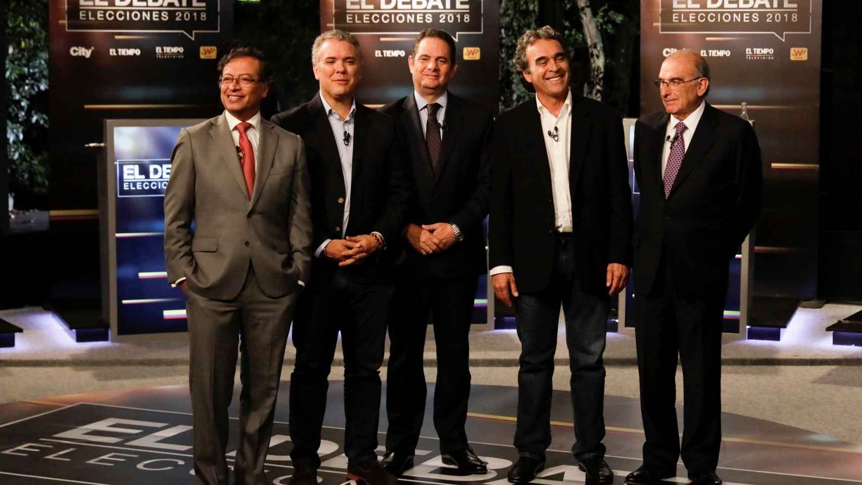 Gustavo Petro, Ivan Duque, German Vargas Lleras, Sergio Fajardo y Humberto de la Calle