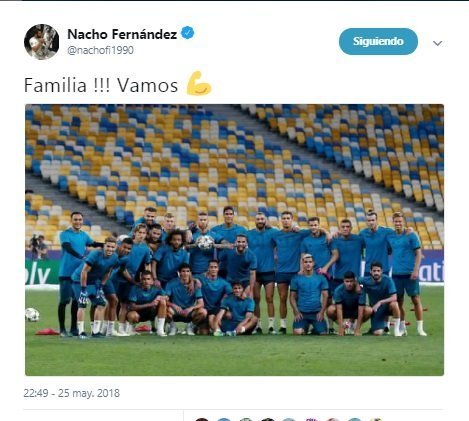 Los mensajes de los jugadores del Madrid antes de la final