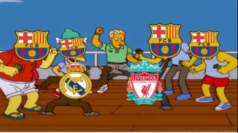 Meme del Real Madrid - Liverpool. Foto: memedeportes.com