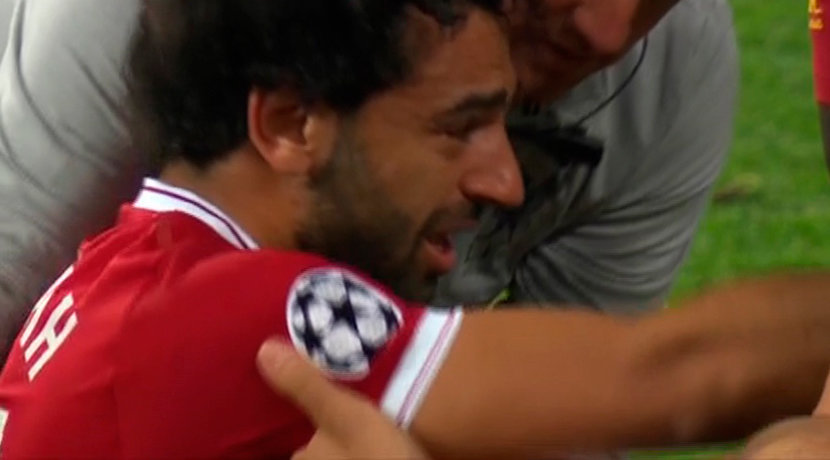 Las lágrimas de Salah tras su lesión